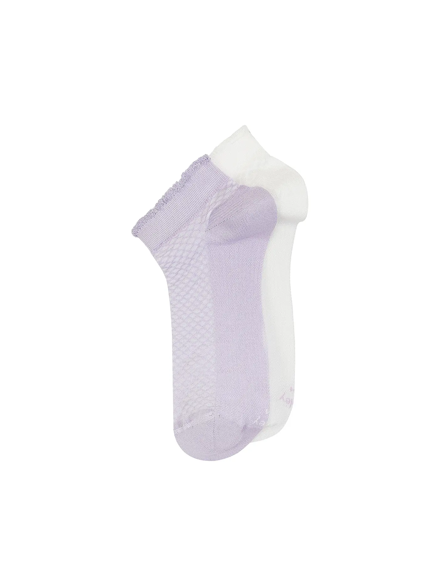 OOLEY | Socken 2er Pkg. ELEGANT S. Offwhite | lila